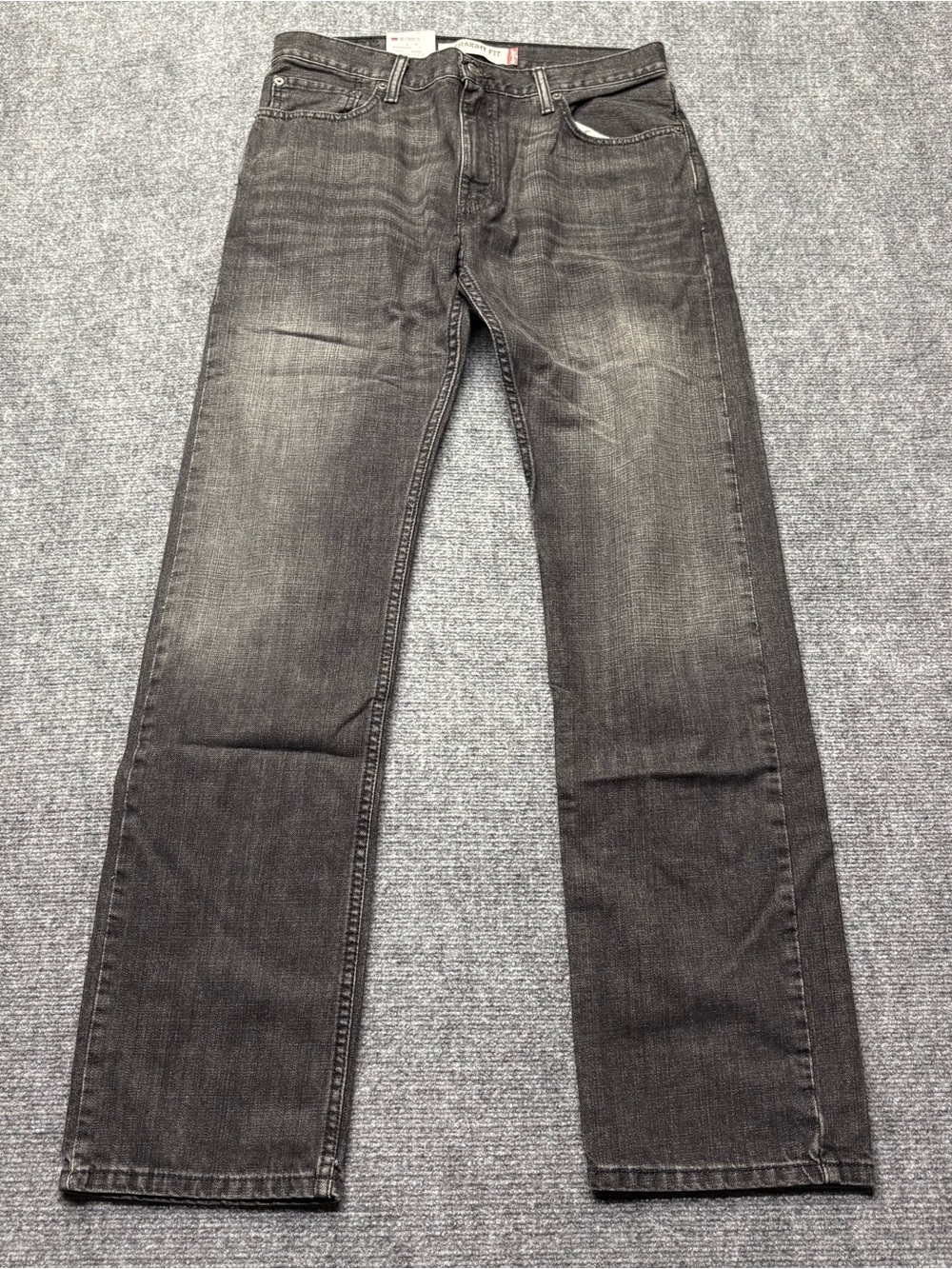 Levis 505 Jeans Mens 32x34 Black Denim Straight 100% Cotton NEW